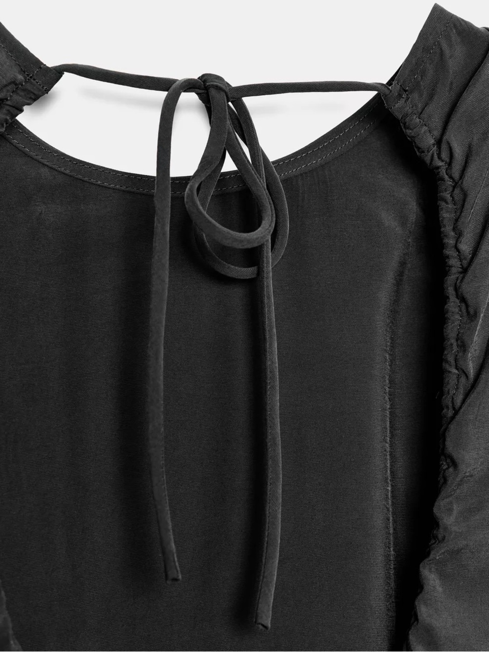 Zara Flowy Black Maxi Dress - Picture 5 of 7
